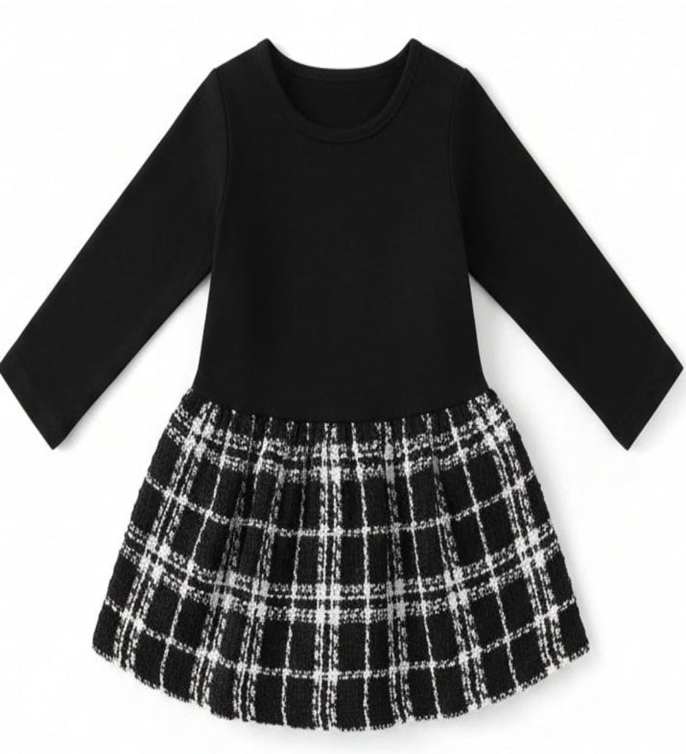 setje jasje met rokje zwart met wit