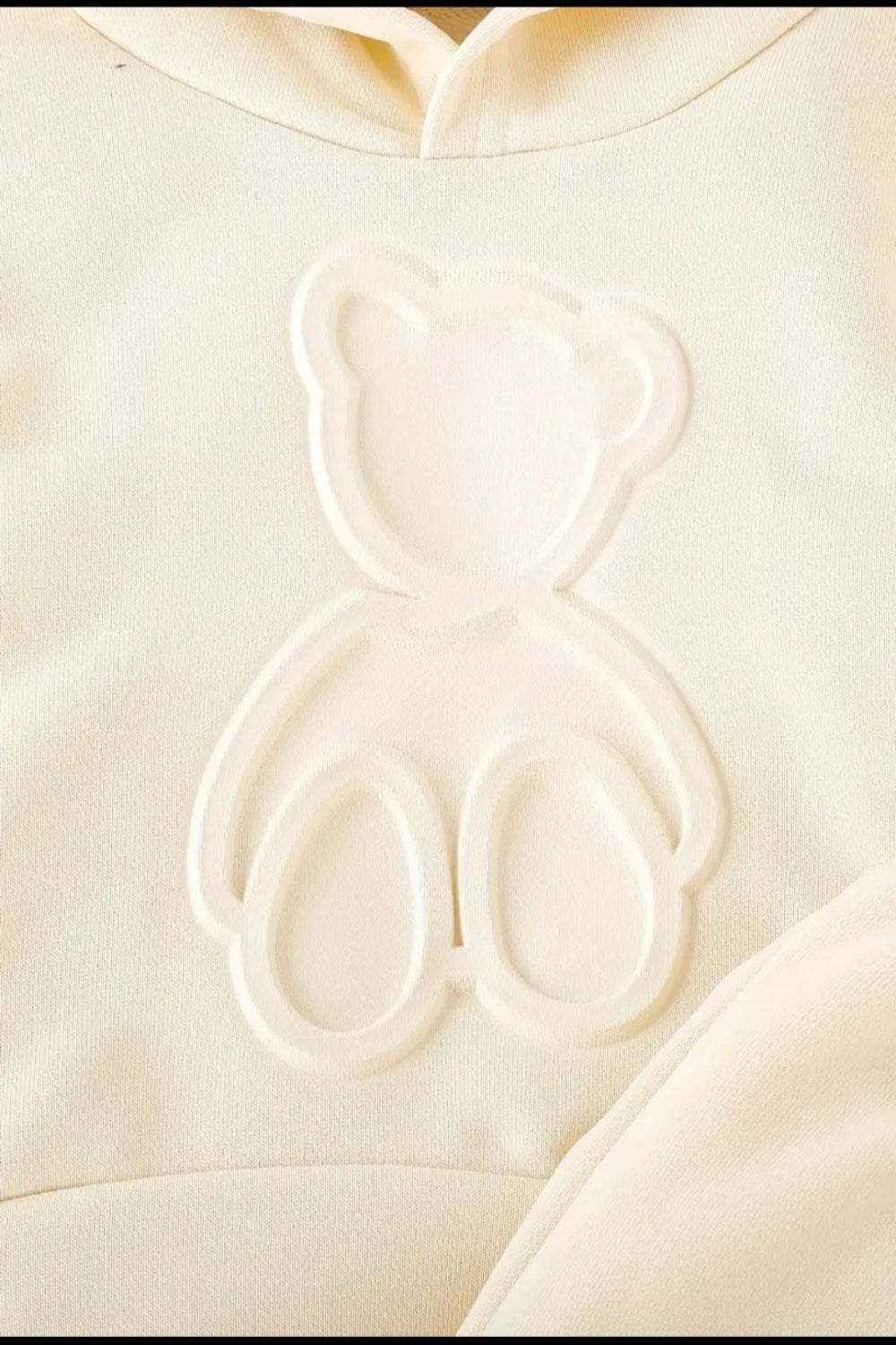 Joggingpak met capuchon met beertje