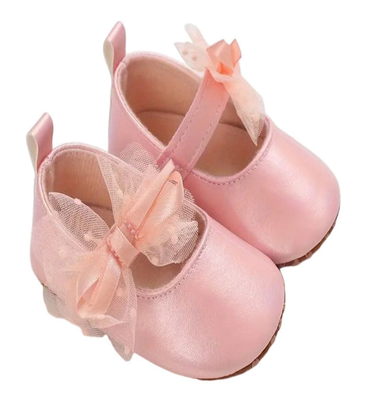 ballerina met tule strik roze,zilver en goud