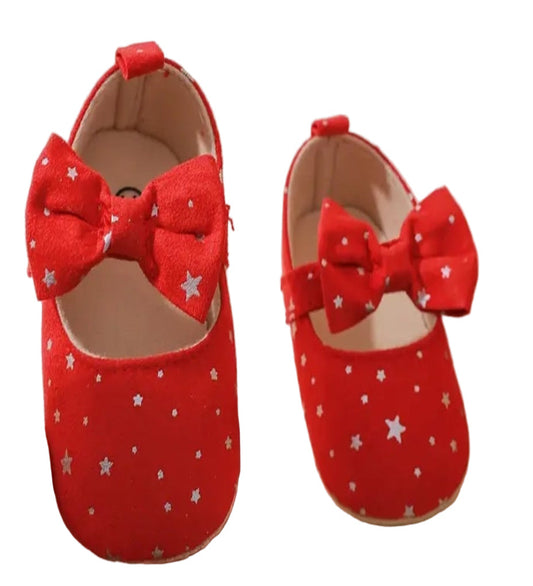 schoentjes rood met zilver