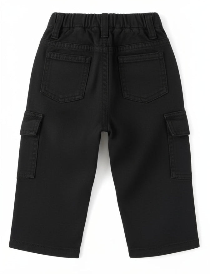 Cargo jeans in grijs en zwart