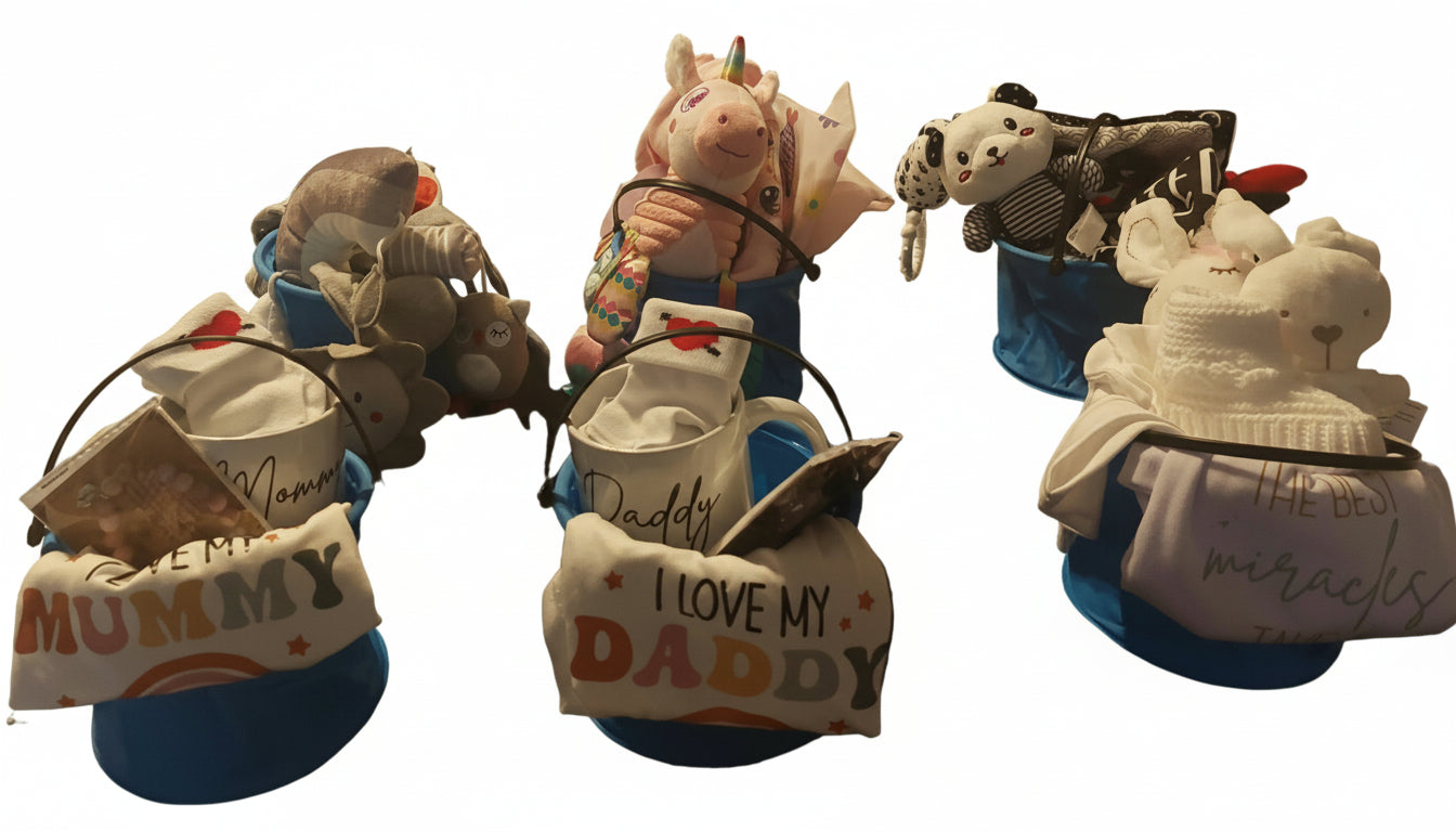 Babybucket pakket wit L. Diverse babybuckets verkrijgbaar.