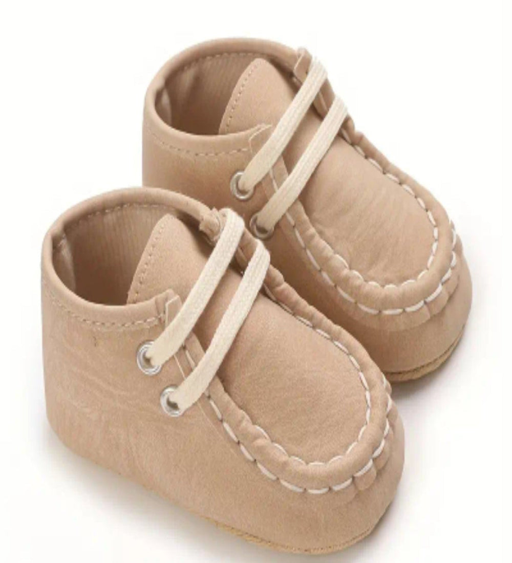 instapper jongens marine of beige pu leder