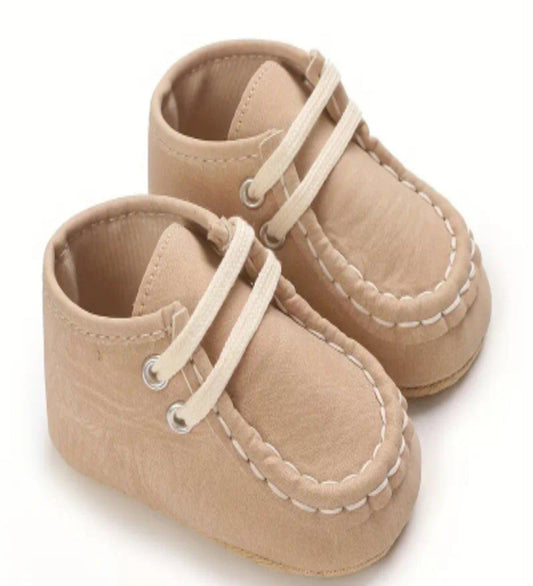 instapper jongens marine of beige pu leder