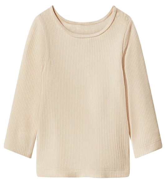 OEKOTEX label 100 % katoenen babysetjes in beige, blauw en roze. 