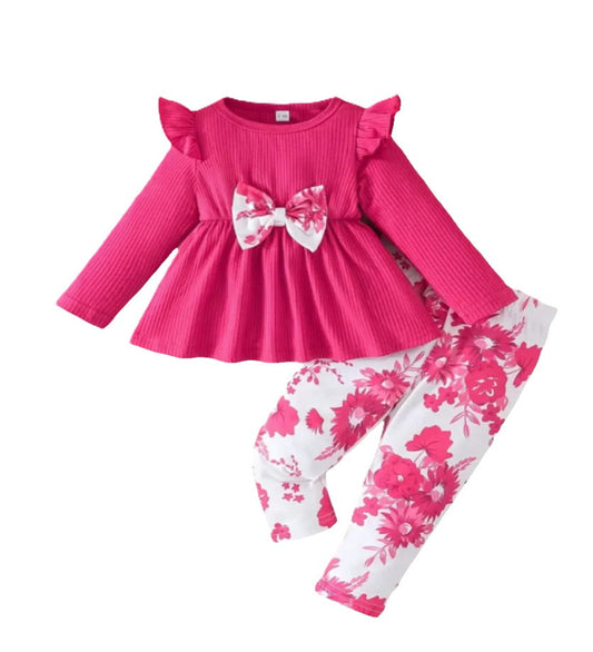 trui met broek met bloemen